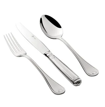 Faqueiro 130 pcs Pearl Prateado St. James