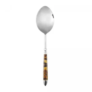 Colher para Servir de Aço Inox com Cabo de Resina 28cm