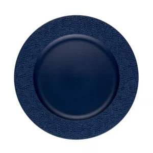 Sousplat Moledo 33cm x 2cm Azul Plástico