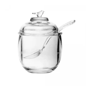 Açucareiro com Colher e Tampa Bird 150ml Cristal Ecológico
