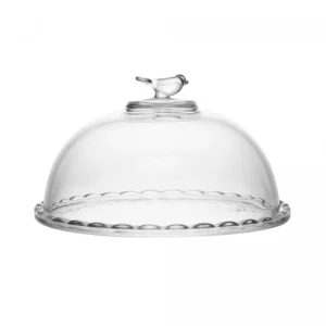 Queijeira Bird 20cm com Tampa Cristal Ecológico