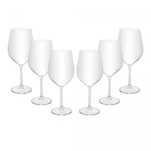 Jogo 6 Taças de Vinho Crex 600ml Cristal