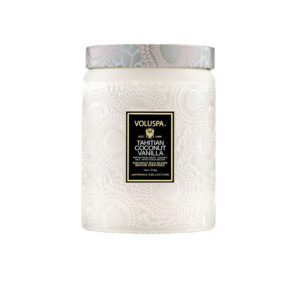 Vela Pote Vidro G 100h Relevo Tahitian Coconut Vanilla