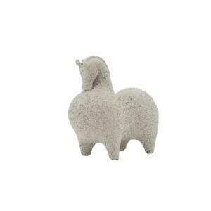 Cavalo Decorativo em Resina Areia