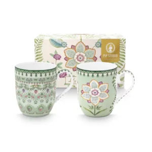 Set/2 Canecas Pequena Verde Claro - Lily&Lotus - Pip Studio