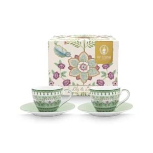 Set/2 Xícaras de Cafezinho Verde Claro - Lily&Lotus - Pip Studio