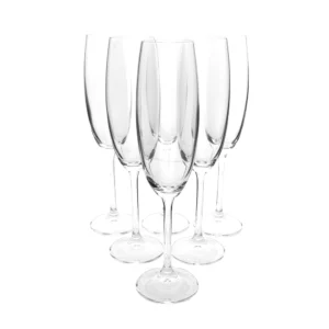Jogo 6 Taças de Champagne Bohemia 220ml