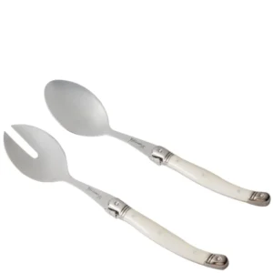 Conjunto 2 Colheres para Salada Branco Laguiole