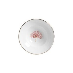 Mini Bowl com Aba com Filete Ouro Ypê Rosa