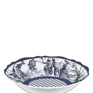 Saladeira Red Versailles Blue White Melamine