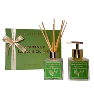 Kit Presenteável Difusor e Sabonete Líquido Verbena e Limão Siciliano 120ml | Dani Fernandes